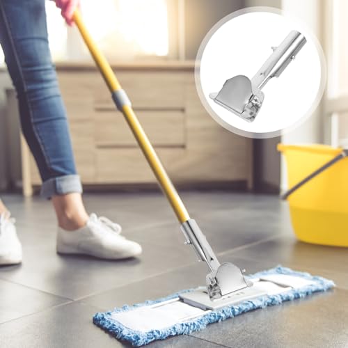 Stainless Steel Mop Handle Clip - Universal Replacement for Dust Mops
