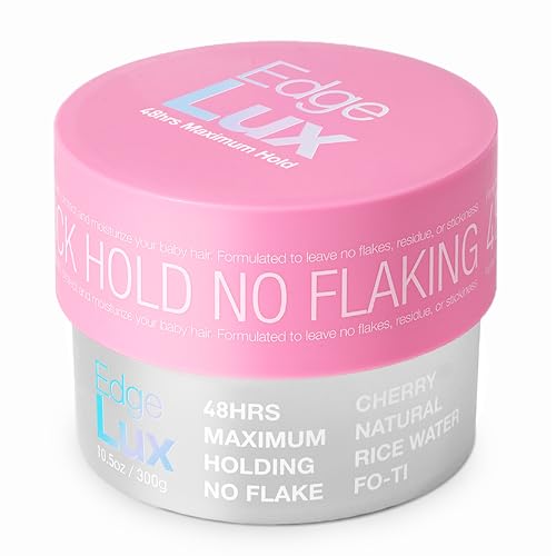 Lux Collection Edge Control Gel for 4C Hair - Cherry, 10.58 oz