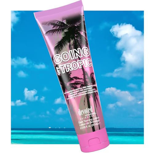 Devoted Creations Going Off Tropic Dark Tanning Lotion, Electrolyte Rich