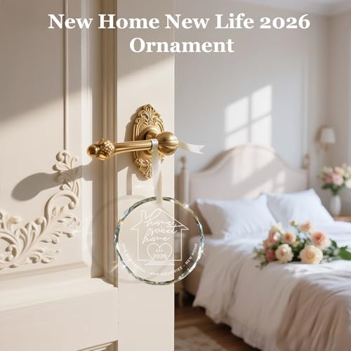 2026 New Home Crystal Ornament - Heartfelt Housewarming Gift