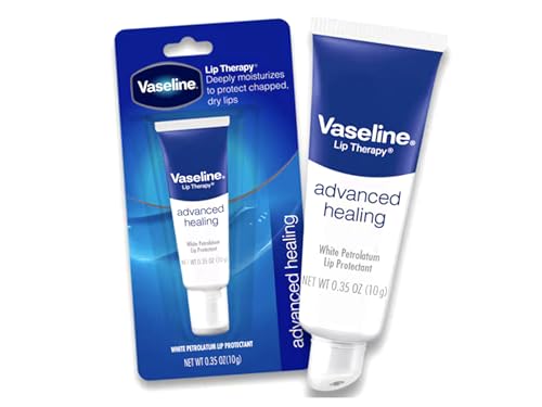 Vaseline Lip Therapy Advanced Healing Lip Balm, 0.35 oz Tube - 7 Pack