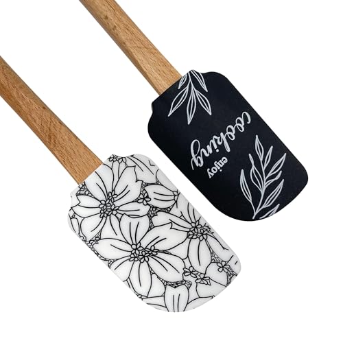 Silicone Spatula Set - 2-Piece Non-Stick Kitchen Utensils