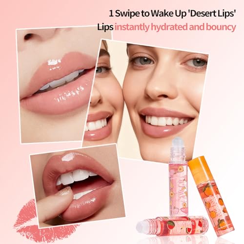 6Pcs Fruit Flavored Lip Gloss Set - Moisturizing & Hydrating Lip Oil for Teens & Girls