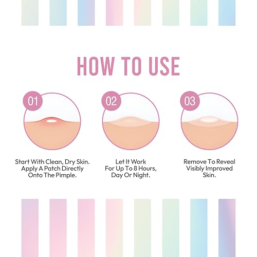 Meiiyo Medical-Grade Hydrocolloid Pimple Patches - Clear Acne Spot Treatment, Breathable Skin Cover (30 Patches)
