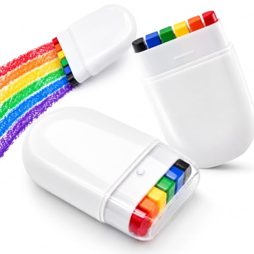 Rainbow Pride Face Paint Stick - 2 Pack Non-Toxic Crayon Brushes