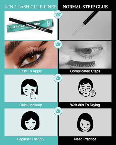 Obeyalash 2-in-1 Black Lash Glue Pen & Eyeliner - 48H Waterproof