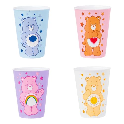 Care Bears Mini Plastic Cup Set - 4 Pack, 1.5oz for Kids