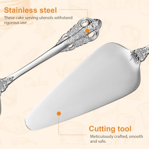 Kichvoe Stainless Steel Pie Server Spatula - Rust-Resistant Cake Cutter