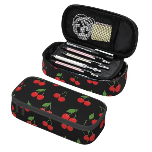 Gkyygk Red Cherry Large Capacity Makeup & Toiletry Bag - Standard Size