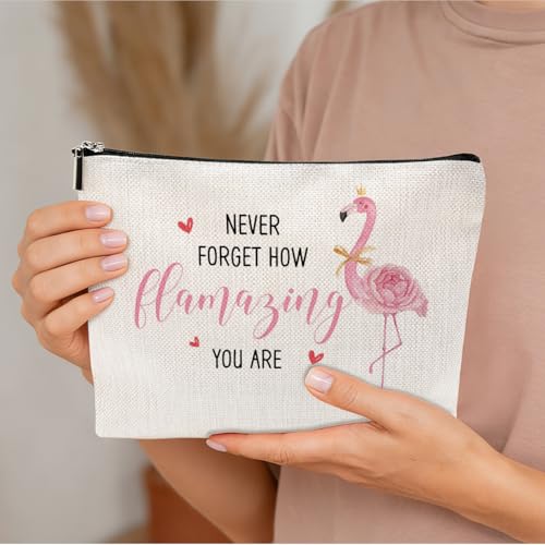 Funny Pink Flamingos Cosmetic Bag Flamingo Gifts Decor Party Supplies