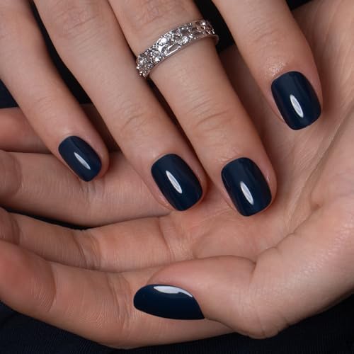 CurvLife Extra Short Square Press On Nails - 32 PCS Soft Gel Kit
