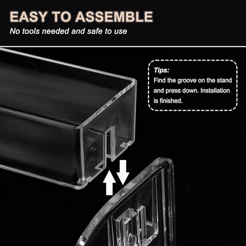 SUTOKAKA 6-Tier Clear Acrylic Nail Polish Organizer Stand - 12.2" x 10.04" x 6.3"