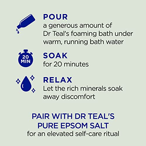 Dr Teal's Relax & Relief Foaming Bath with Eucalyptus & Spearmint - 34 fl oz