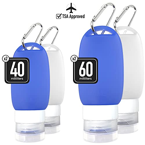 Cruise On Silicone Travel Bottle Set - TSA Approved, Leak-Proof Containers