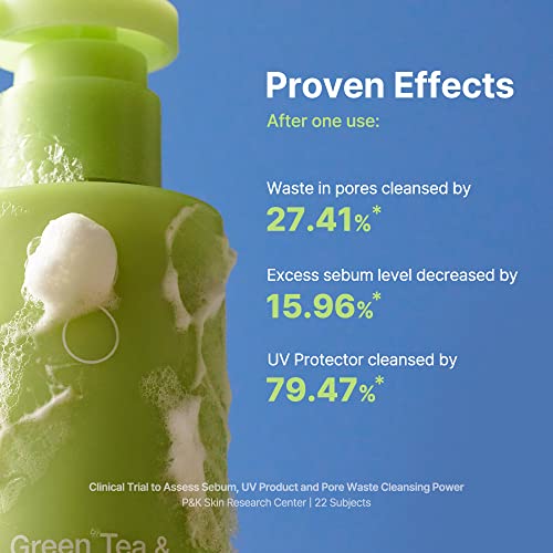 BY WISHTREND Green Tea & Enzyme Milky Foaming Wash 140g – Pore Cleansing