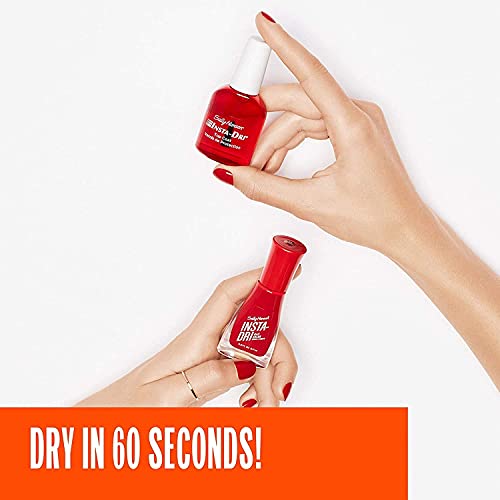Insta-Dri Top Coat Clear Nail Polish - Pack of 2, 0.45 Fl Oz, Anti-Chip & Fast Dry