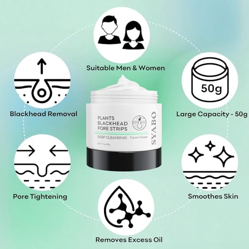 Blackhead Remover Peel Off Mask Set with Pore Strips - Easy 2-Step Acne Treatment