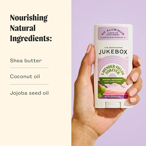 Jukebox Natural Women’s Deodorant, Lavender Fields, Aluminum-Free (2-Pack)