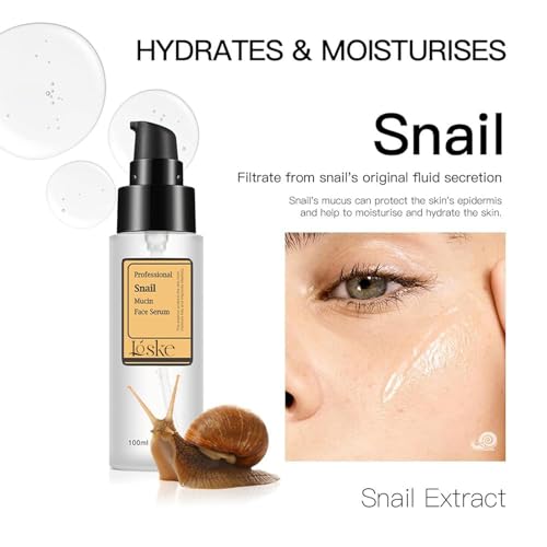 Loske Snail Mucin Serum - Hydrating & Repairing Essence for All Skin Types