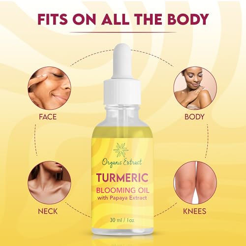 Organic Turmeric Brightening Oil for Face & Body - Dark Spot Corrector 30ml