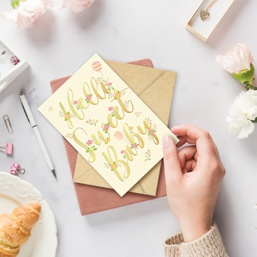SuperShunhu 24 Pack Baby Shower Greeting Cards with Envelopes
