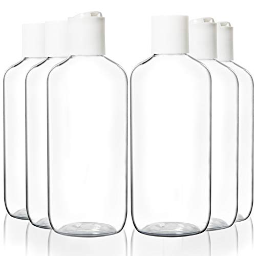 Youngever 8oz Empty Squeeze Bottles with Disc Caps - 10 Pack Refillable