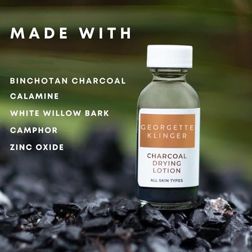 Georgette Klinger Charcoal Drying Lotion - Overnight Blemish Spot Care with Salicylic Acid, 1 oz