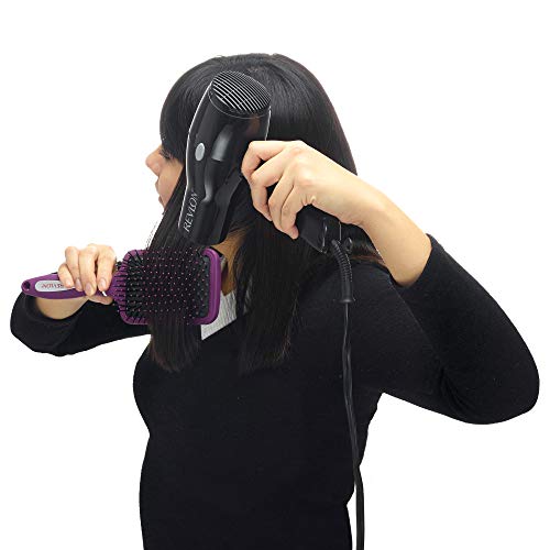 Revlon Straight & Smooth Paddle Hair Brush Set - Black & Berry