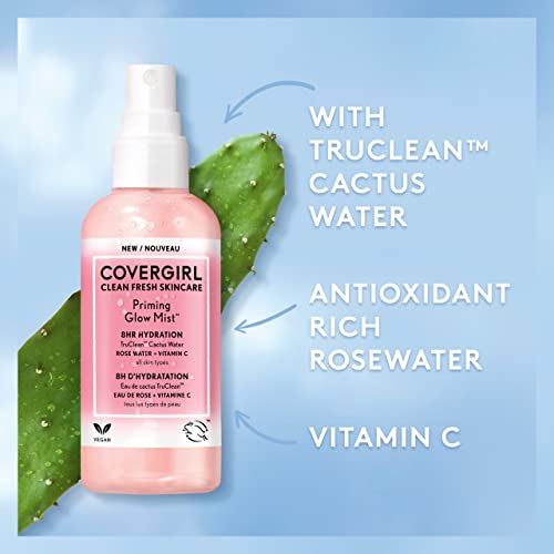 COVERGIRL Priming Glow Facial Mist with Rose Water & Vitamin C