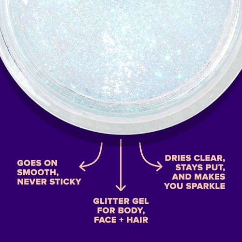 Unicorn Snot Galaxy Glitter Gel - Cosmetic-Grade Body & Face Glitter for Festivals