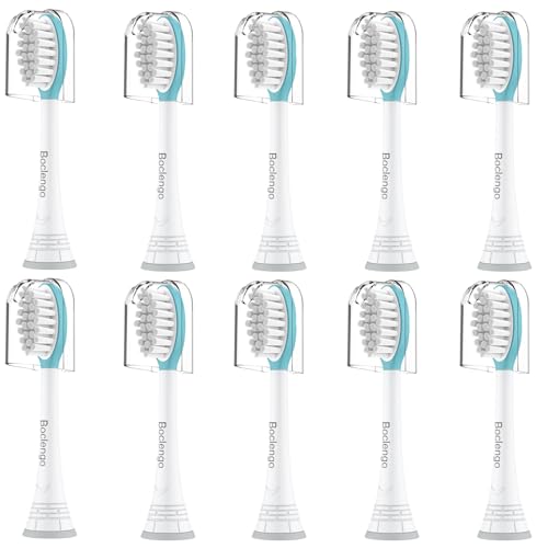 Boclengo Kids Replacement Toothbrush Heads for Philips Sonicare (Ages 7-12) - 10 Pack