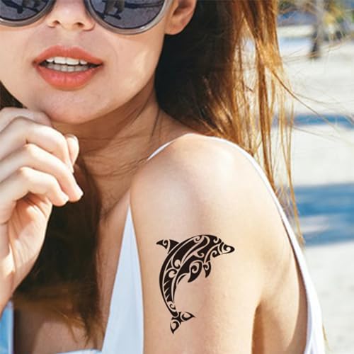 Ocean Tribal Temporary Tattoos - 12 Waterproof Sheets
