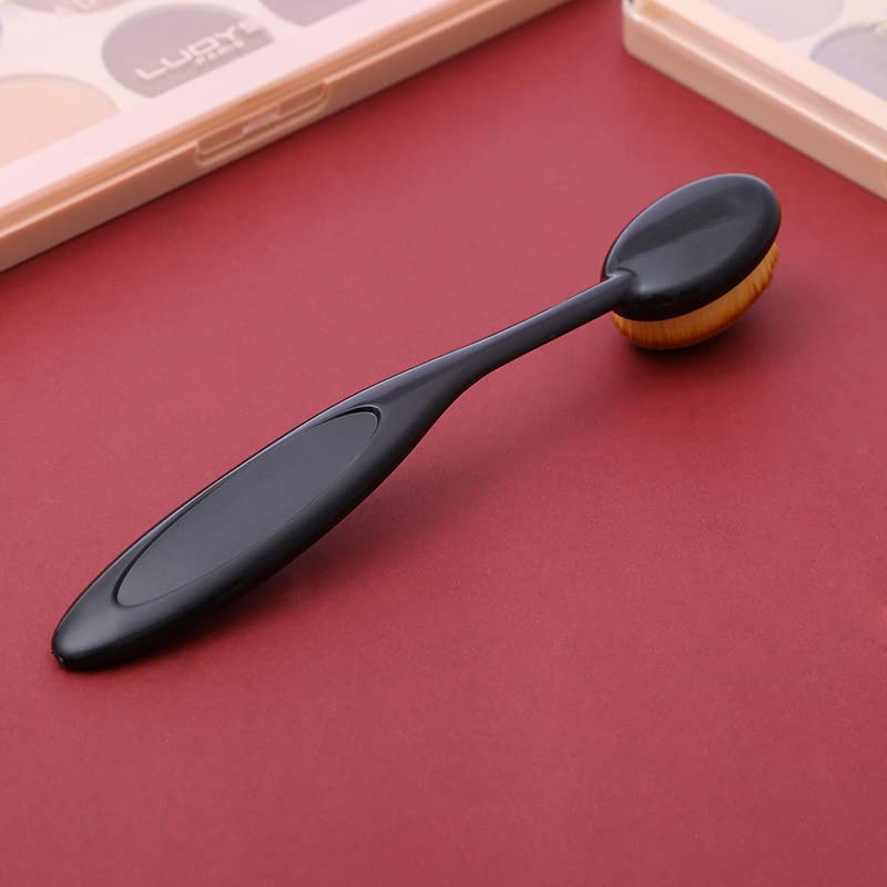 Toothbrush Type Foundation Makeup Brush - Ideal for Liquid & Cream Blending | Black