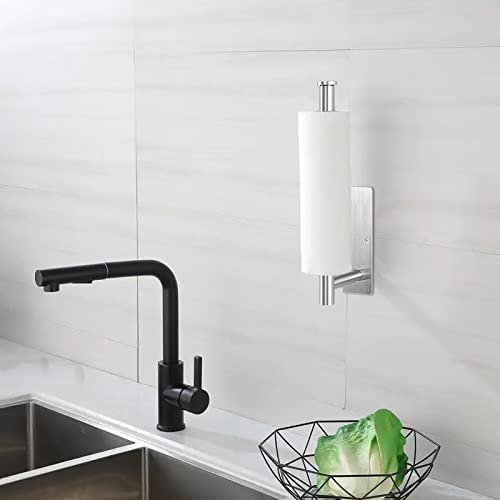 Eolax Under Cabinet Paper Towel Holder - Stainless Steel, Wall Mount