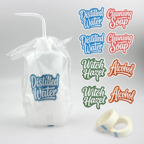 Clear Tattoo Bottle Bag Kit – 250PCS for 17oz/500ml Bottles