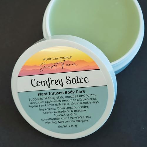 Organic Comfrey Salve – Handmade Herbal Balm for Skin Nourishment (2 oz)