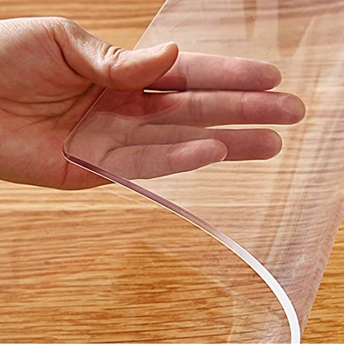 Clear PVC Table Protector Pad - 12x16 Inch Heavy-Duty & Waterproof