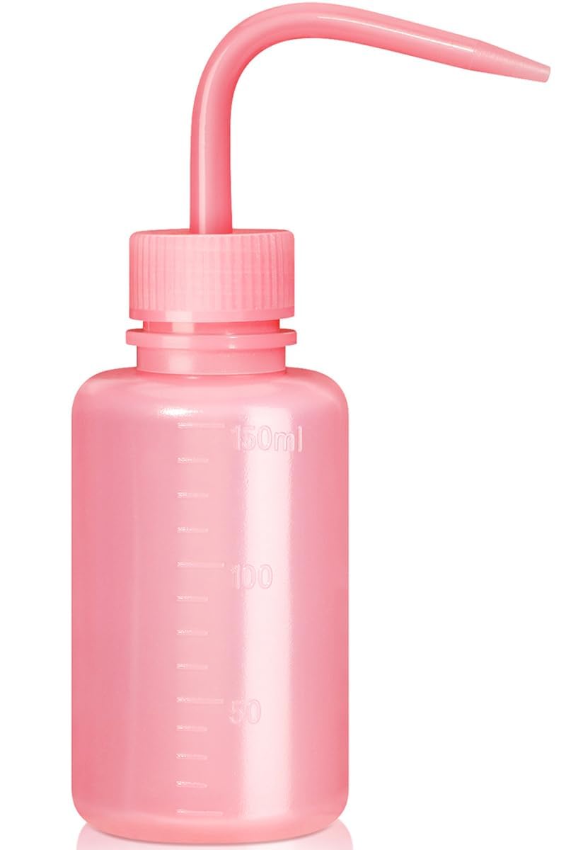 Valchoose 150ML Pink Squeeze Wash Bottle - Mini Professional Water Bottle for Lash Extensions | Easy to Carry 5.1oz