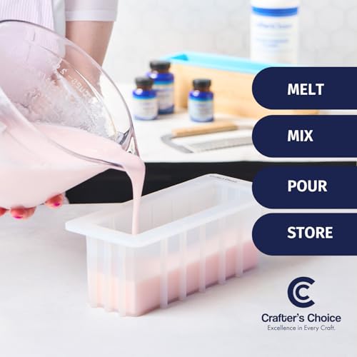 Crafter's Choice Coconut Milk Melt and Pour Soap Base, 2lb Block