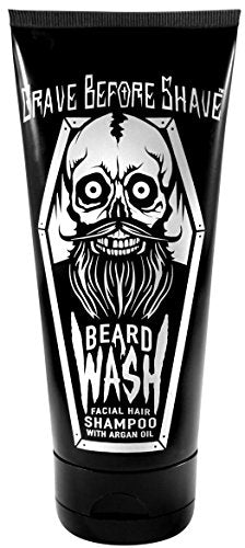 Grave Before Shave Beard Wash Shampoo with Argan Oil - 6oz Tube