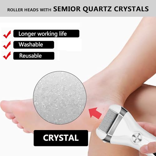 6 Pack Tough Coarse Replacement Roller Heads for Electric Callus Removers - Foot Pedicure Tools