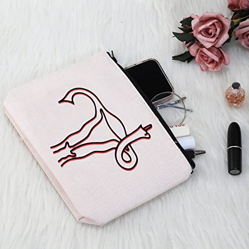 G2TUP Feminist Women Empowerment Makeup Bag V White Bag Travel Cosmetic Pouch