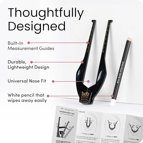 Black Billion Dollar Brows Brow Buddy Kit for Perfect Eyebrow Shaping