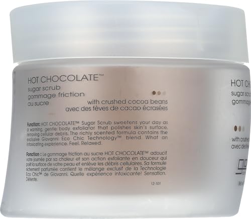GIOVANNI Hot Chocolate Sugar Body Scrub, 9 Oz - Gentle Exfoliant