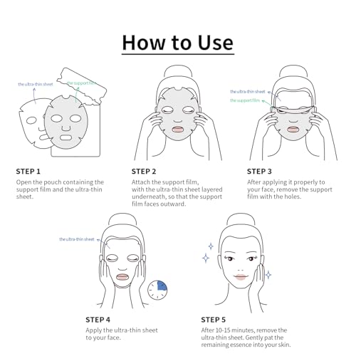 Miss Dragon Brightening Facial Mask 10 Pack - Korean Skincare with Hyaluronic Acid & Niacinamide