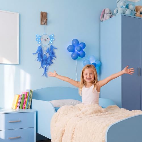 Cute Blue Axolotl Dreamcatcher Wall Decor for Kids' Rooms