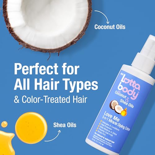 Lottabody Love Me 5-in-1 Leave-In Treatment Spray - 5.1 fl oz, Moisturizing & Heat Protectant