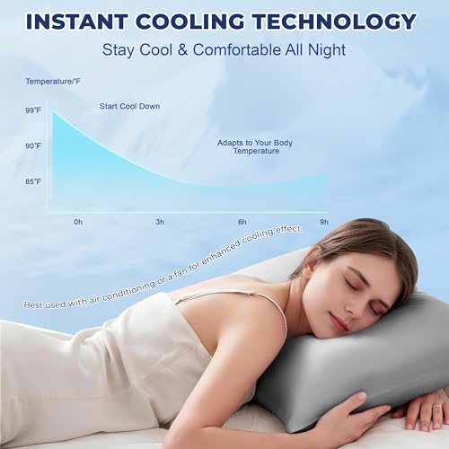 Cooling Pillowcase King Size - Breathable Zippered Cover for Hot Sleepers