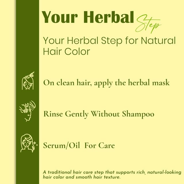 Mi Nature 100% Pure Henna Powder - Natural Hair Coloring & Conditioning, 227g