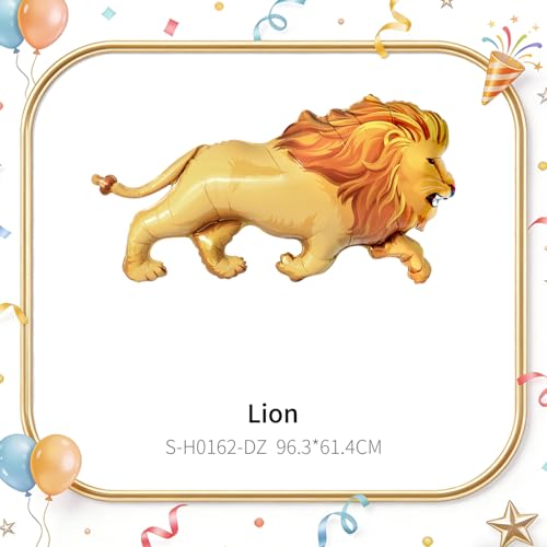 Lion Balloon Party Decorations Set - Safari Theme Birthday Supplies
